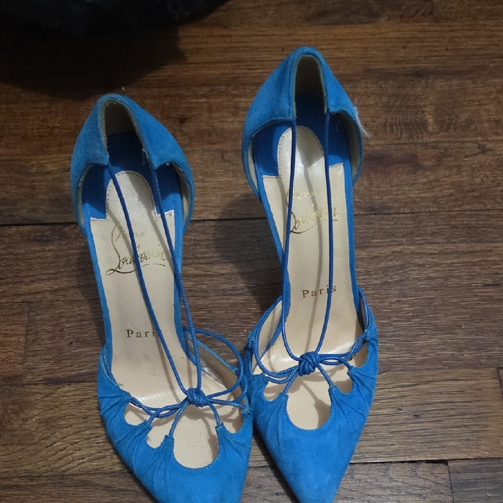 Christian Louboutin Blue Heels